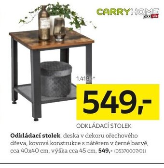 XXXLutz ODKLÁDACÍ STOLEK nabídka