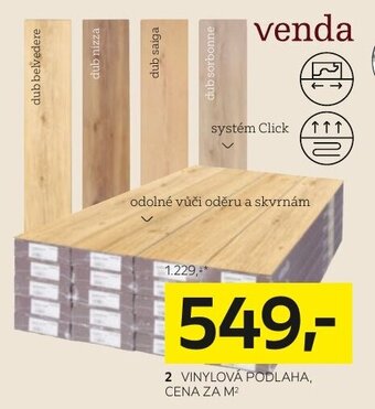 XXXLutz VINYLOVÁ PODLAHA, CENA ZA M² nabídka