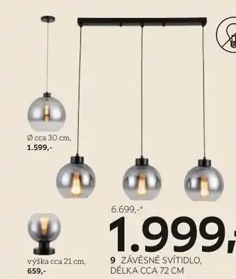 XXXLutz ZÁVĚSNÉ SVÍTIDLO, DÉLKA CCA 72 CM nabídka