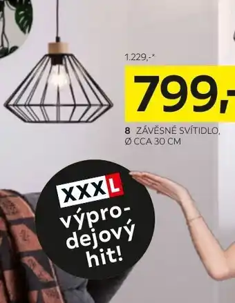 XXXLutz ZÁVĚSNÉ SVÍTIDLO, Ø CCA 30 CM nabídka