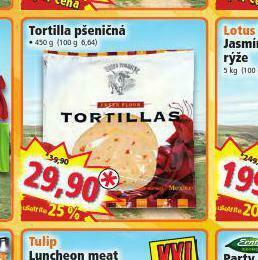 Norma Tortilla pšeničná nabídka