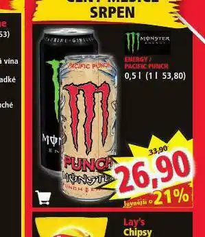 Norma Monster enery drink nabídka