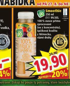 Norma Smoothie nabídka