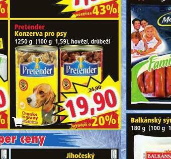 Norma Pretender konzerva pro psy nabídka