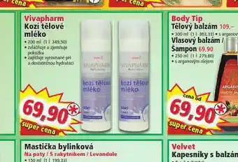 Norma Vivapharm kozí mléko tělové nabídka
