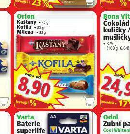 Norma Orion kaštany, kofila, milena nabídka
