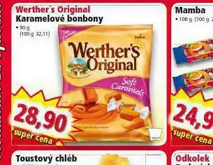 Norma Werther´s karamelové bonbony nabídka