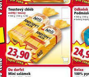 Norma Toustový chléb nabídka
