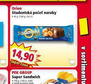 Norma Orion studentská pečeť nabídka