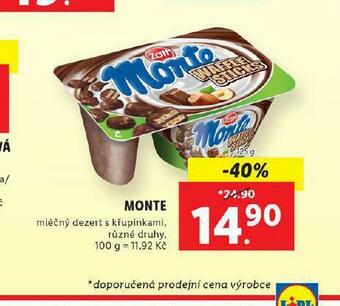 Lidl Monte nabídka