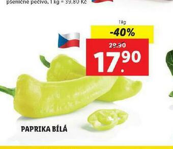 Lidl Paprika bílá nabídka