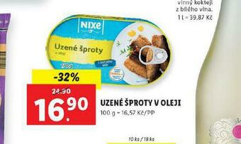Lidl Uzené šproty v oleji nabídka