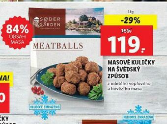 Lidl Masové kuličky na švédský způsob nabídka