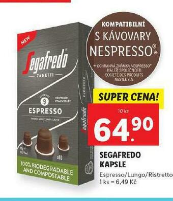Lidl Segafredo kapsle nabídka