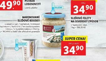 Lidl Marinované sleďové kousky nabídka