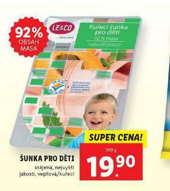 Lidl Šunka pro děti nabídka
