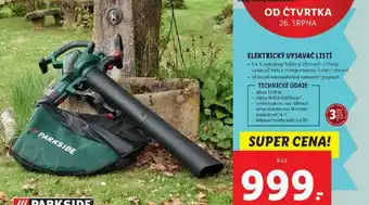Lidl Elektrický vysavač listí nabídka