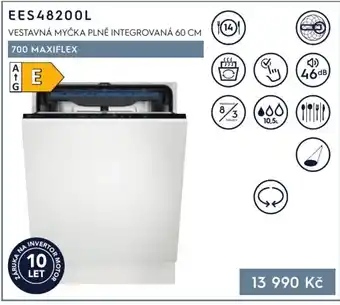 EES48200L VESTAVNÁ MYČKA PLNĚ INTEGROVANÁ 60 CM