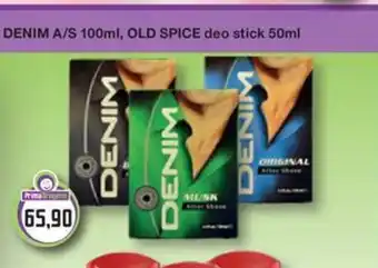 DENIM A/S 100ml, OLD SPICE deo stick 50ml