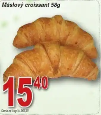 Hruška Cena za 1kg/11: 199,00 Máslový croissant 58g nabídka