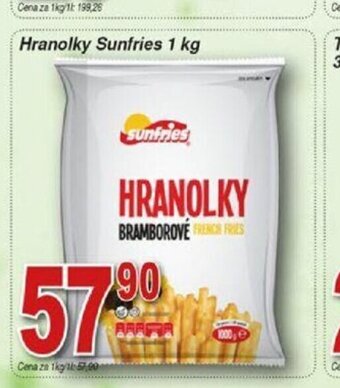 Hruška Hranolky Sunfries 1 kg nabídka