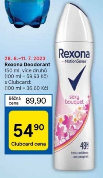 Tesco Rexona Deodorant nabídka