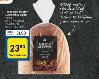 Tesco Tesco Grill Master Šumperský chléb 450 g nabídka
