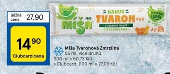Tesco Míša Tvarohová Zmrzlina nabídka