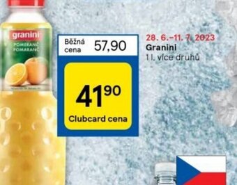 Tesco Granini nabídka