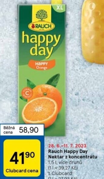 Tesco Rauch Happy Day Nektar z koncentrátu nabídka