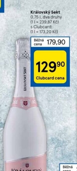 Tesco Královský Sekt nabídka