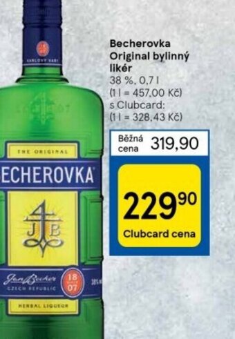 Tesco Becherovka Original bylinný likér nabídka