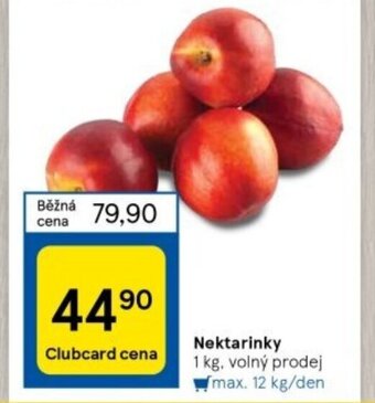 Tesco Nektarinky nabídka