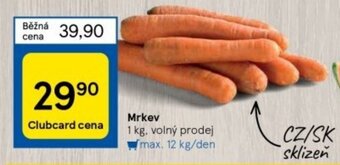 Tesco Mrkev nabídka
