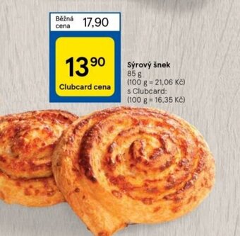 Tesco Sýrový šnek nabídka