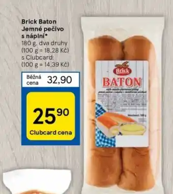 Tesco Brick Baton Jemné pečivo s náplní* nabídka