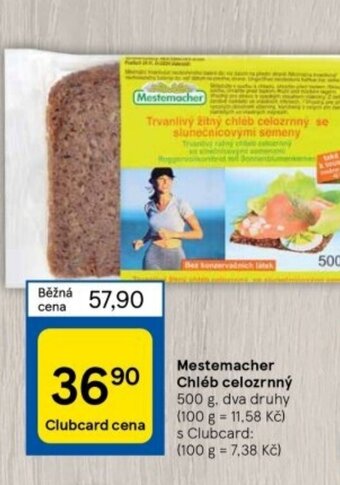 Tesco Mestemacher Chléb celozrnný nabídka