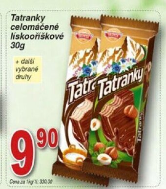 Hruška Tatranky celomáčené lískooříškové nabídka