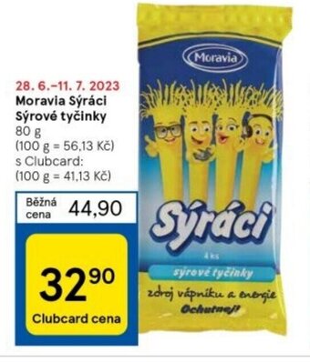 Tesco Moravia Syráci sýrové tyčinky nabídka