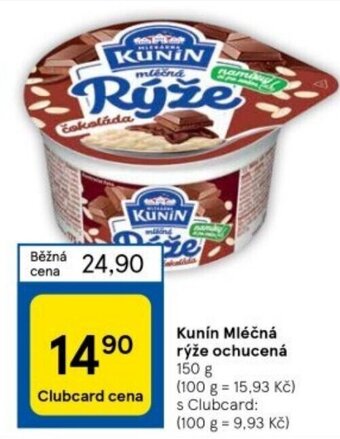 Tesco Kunín Mléčná rýže ochucená nabídka