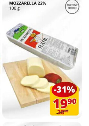 Flop MOZZARELLA 22% 100 g nabídka