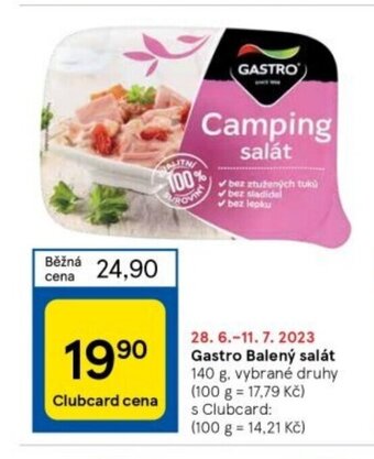 Tesco Gastro Balený salát nabídka