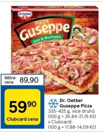 Tesco Dr. Oetker Guseppe Pizza nabídka