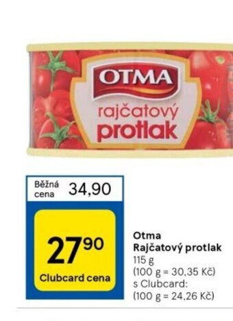 Tesco Otma Rajčatový protlak nabídka