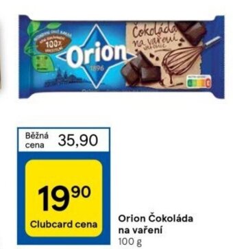 Tesco Orion Čokoláda na vaření nabídka