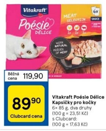 Tesco Vitakraft Poésie Délice Kapsičky pro kočky nabídka