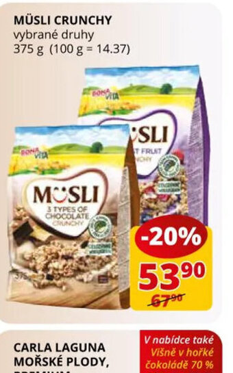 Flop MÜSLI CRUNCHY nabídka