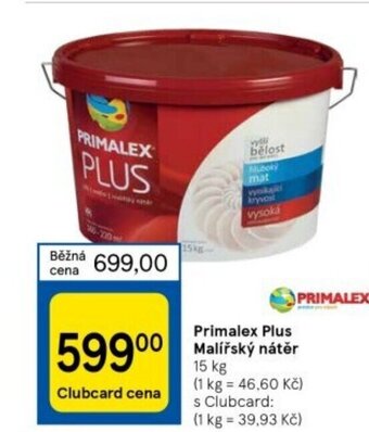 Tesco Primalex Plus Malířský nátěr nabídka