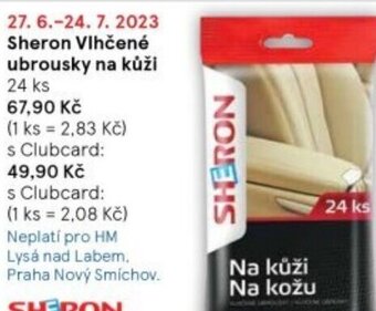 Tesco Sheron Vlhčené ubrousky na kůži nabídka