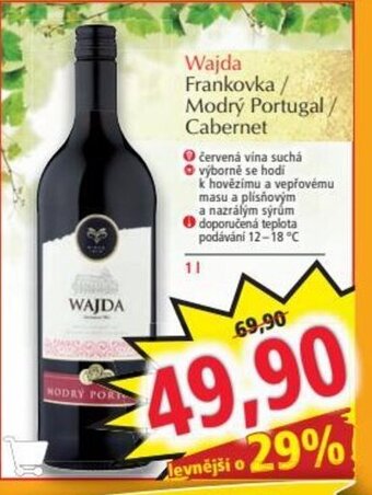Norma Wajda Frankovka / Modrý Portugal/ Cabernet nabídka